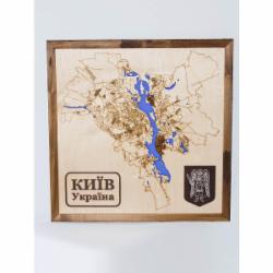 Карта Украины Киев 45x45 см