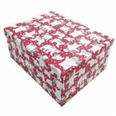 Коробка подарочная Белые медведи 37.5x29x16 см 14100472010
