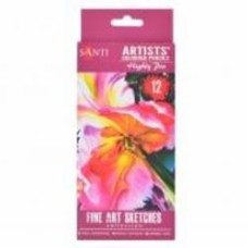 Карандаши цветные Santi Highly Pro 12 шт. 742389 Santi