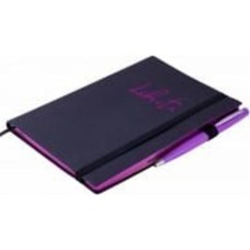 Блокнот Libreta А5 96 л. клетка черный иск.кожа BM.295117-01 Buromax