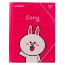 Папка на резинке A4 Line Friends Cony YES