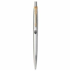 Ручка шариковая Parker Jotter Stainless Steel GT BP Тризубец 16032_TR