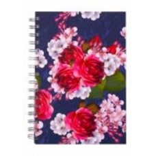 Блокнот на спирали Flora А5 80 лист. клетка синий Buromax
