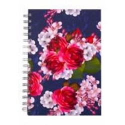 Блокнот на спирали Flora А5 80 лист. клетка синий Buromax