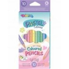 Карандаши цветные круглые 10 цветов Pastel 80813PTR Colorino