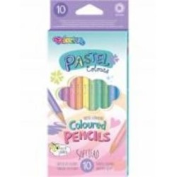 Карандаши цветные круглые 10 цветов Pastel 80813PTR Colorino