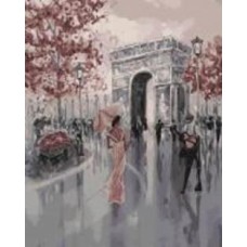 Картина по номерам Дама на площади Этуаль 11224-АС 40х50 см ART CRAFT
