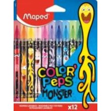 Набор фломастеров Color Peps Monster 12 цветов MP.845400 Maped