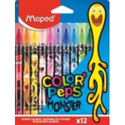 Набор фломастеров Color Peps Monster 12 цветов MP.845400 Maped