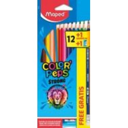 Карандаши цветные Strong X12 + 1 BP + 1PS MP.862723 Maped