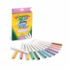 Набор фломастеров Supertips (washable) пастельные цвета 12 шт. (58-7515) Crayola