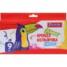 Мел цветной Zoo Land 9 шт. 1 вересня