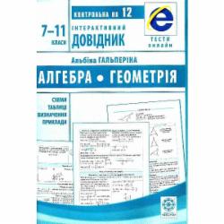 Книга Альбина Гальперина «Інтерактивний довідник. Алгебра + Геометрія» 978-617-686-556-8