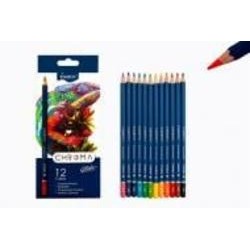 Карандаши цветные Chroma 12 шт. 8010-12CB Marco