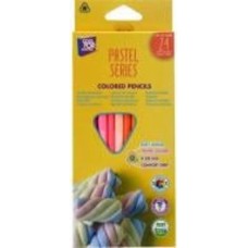 Карандаши цветные Премиум PASTEL 24 цвета CF15186 Фабрика Папірус