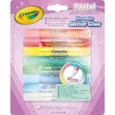 Декоративный липкий 3D-маркер пастельные цвета с блестками Washable 8 шт. Crayola