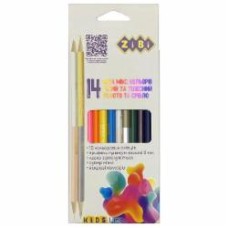 Карандаши цветные KIDS Line 12 штук 14 цветов ZiBi