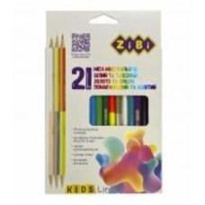 Карандаши цветные KIDS Line 18 штук/21 цвет ZiBi