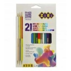 Карандаши цветные KIDS Line 18 штук/21 цвет ZiBi