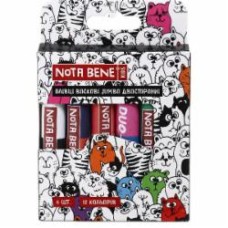 Карандаши восковые Jumbo двухсторонние 12 цветов 6 шт Nota Bene