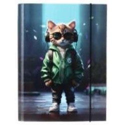 Папка для тетрадей на резинке Cats_12200х250 PP iTEM