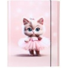 Папка для труда на резинке А4 Cats_1 25 мм PP покрытие iTEM