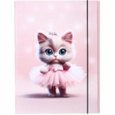 Папка-короб на резинке А4 Cats_1 40 мм PP покрытие iTEM