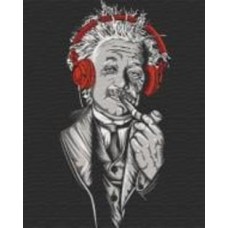 Картина по номерам Эйнштейн в наушниках 10314-AC 40х50 см ART CRAFT