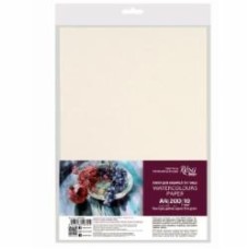 Бумага для акварели 16921007 A4 21x29,7 см 200 г/кв.м Rosa Studio