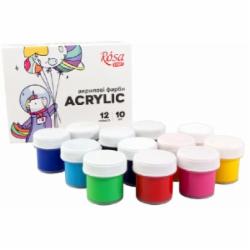 Акрил для декора Space Unicorn 12 x 10 мл Rosa Start