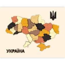 Набор для творчества Карта Украины 3D цвета металлики 30,5x37,5 см Rosa Talent