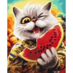 Картина по номерам Премиум Котик в Херсоне ©Марианна Пащук PBS53410 40х50 см Brushme