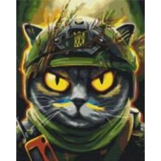 Картина по номерам Премиум Котик разведчик ©Марианна Пащук PBS53311 40х50 см Brushme