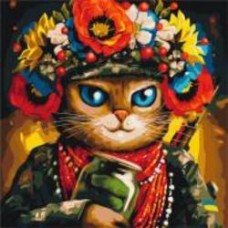 Картина по номерам Премиум Кошка Защитница ©Марианна Пащук PBS53082M 50х50 см Brushme