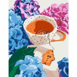 Картина по номерам Ароматный чай 35x45 см Rosa Start