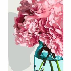 Картина по номерам Ароматные пионы 35x45 см Rosa Start
