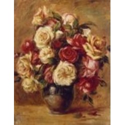 Набор для творчества со стразами на подрамнике Букет из роз. Худ. Pierre-Auguste Renoir 40x50 см (У) 189674 GoToArt