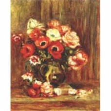 Набор для творчества со стразами Натюрморт с анемонами Худ. Pierre- Auguste Renoir 30х40 см GoToArt