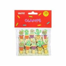 Прищепки декоративные Cactus с веревкой 130 мм MX62591 10 шт. Maxi