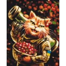 Картина по номерам Котик Мелитополь ©Марианна Пащук PBS53699 40х50 см Brushme