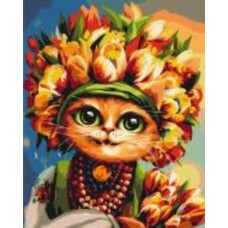 Картина по номерам Весенняя кошка ©Марианна Пащук PBS53572 40х50 см Brushme