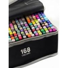 Набор двухсторонних скетч маркеров Brushme 168 шт. разноцветный MPTT168