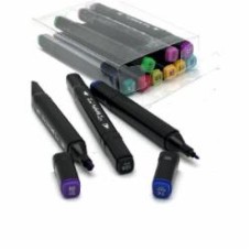 Набор двухсторонних скетч маркеров Brushme 12 шт. разноцветный MPTT12