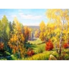 Набор для творчества со стразами на подрамнике Осень 30x40 см (У) GoToArt