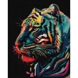 Картина по номерам Хищный красавец с красками металлик extra 40х50 см Идейка