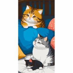Картина по номерам Пушистики 40х80 см ART CRAFT