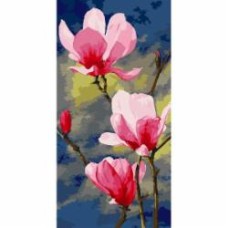 Картина по номерам Розовая магнолия 40х80 см ART CRAFT
