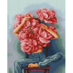 Алмазная мозаика Пионы в объятиях ©Mykhailyshyna Daria Brushme