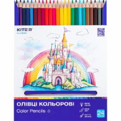 Карандаши цветные 24 шт. Classic K-055 KITE