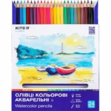 Карандаши цветные акварельные 24 шт. Classic K-1050 KITE